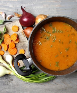 Tahıllı Sütlü Sebzeli Çorba 