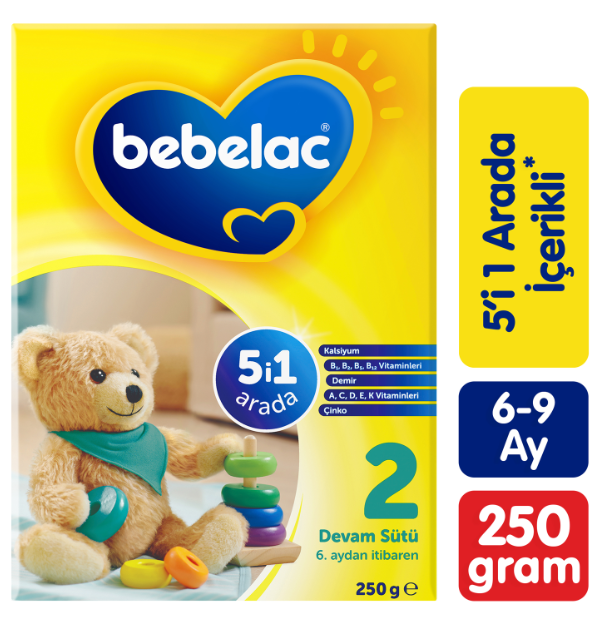Bebelac 2 Devam Sütü 250 gr 6-9 Ay