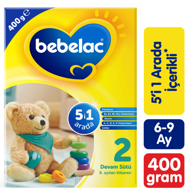 Bebelac 2 Devam Sütü 400g​ 6-9 Ay